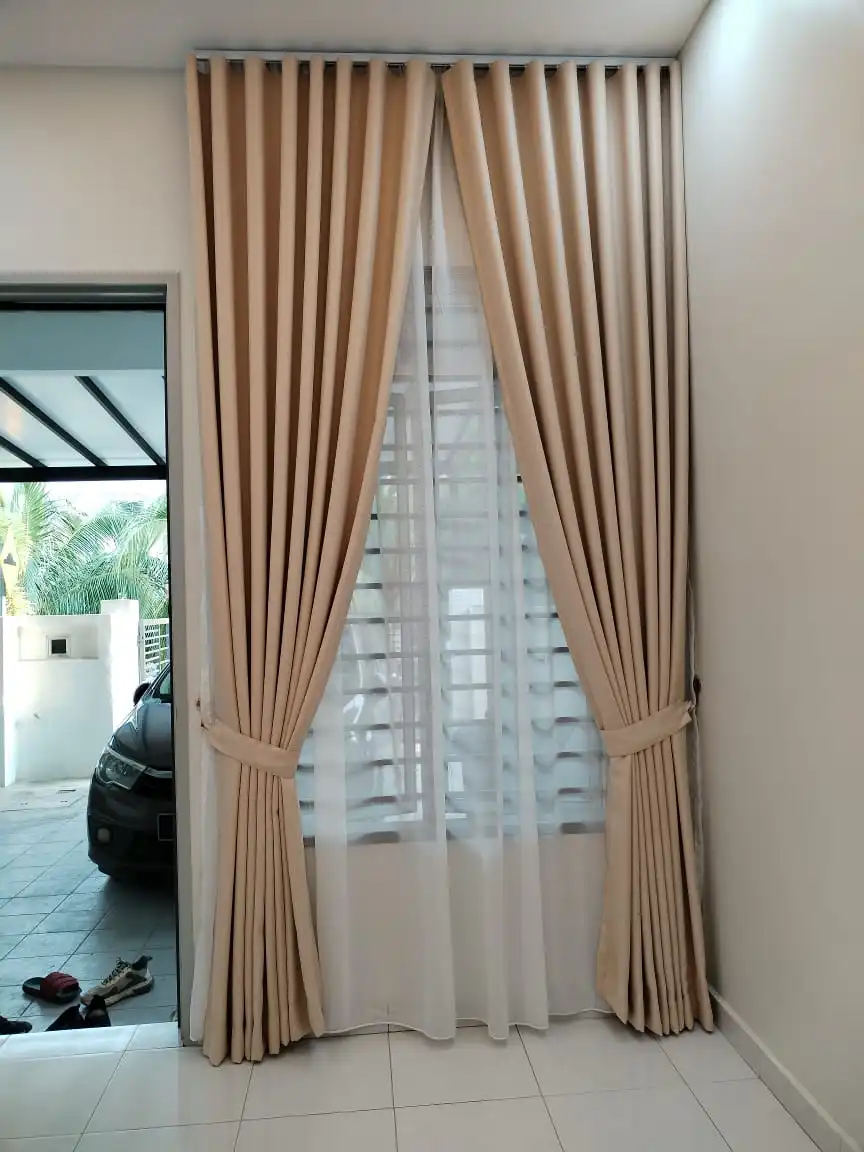 S-Fold Curtains in Mont Kiara Living Room