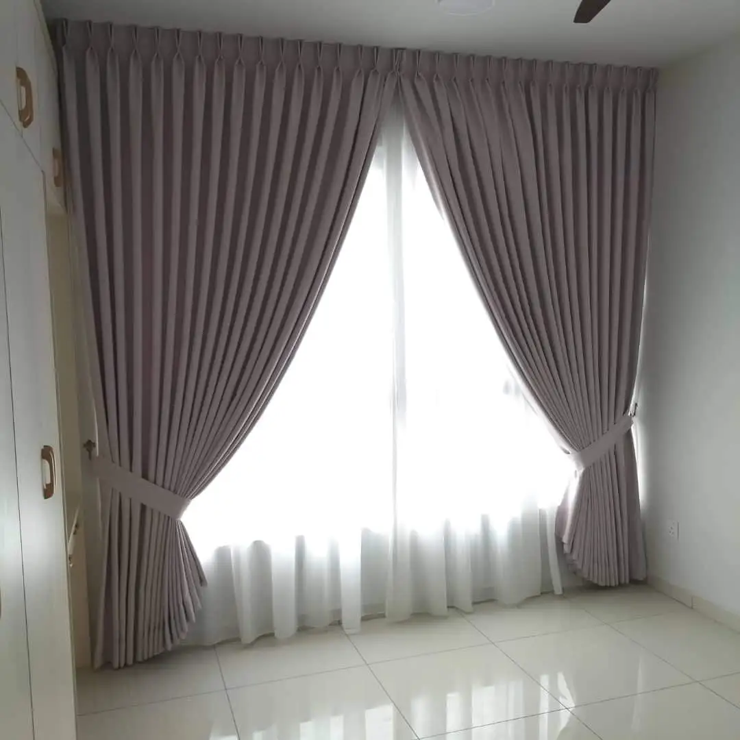 French Pleat Curtains for Master Bedroom