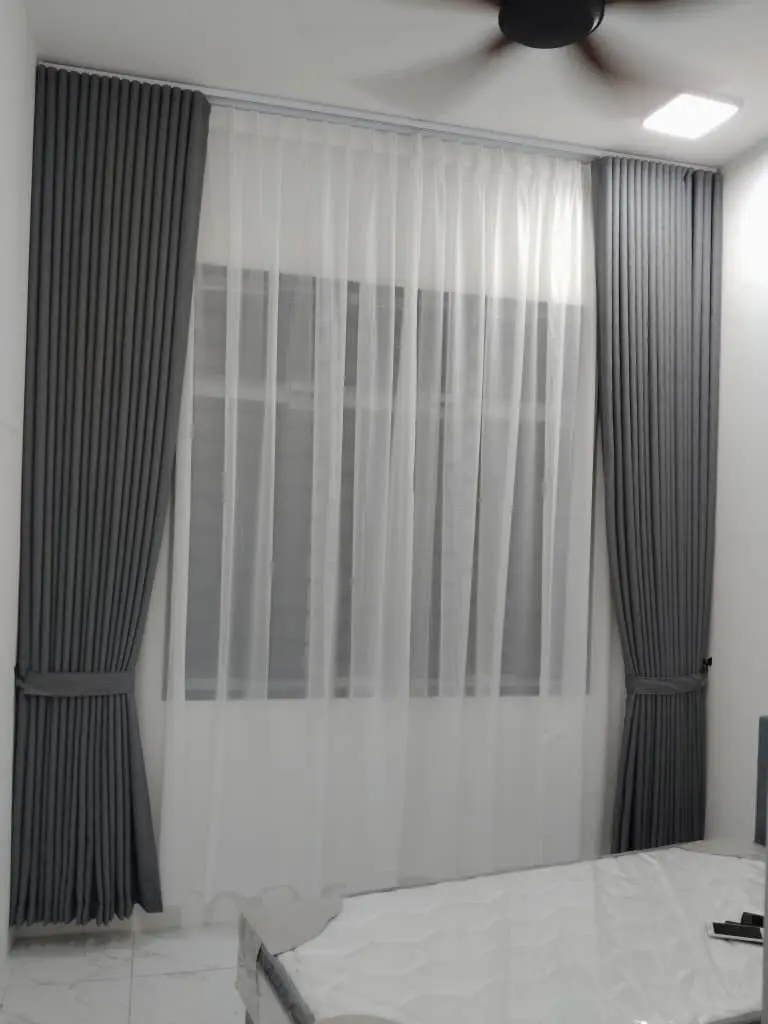 Singapore Style Curtains in Petaling Jaya Office